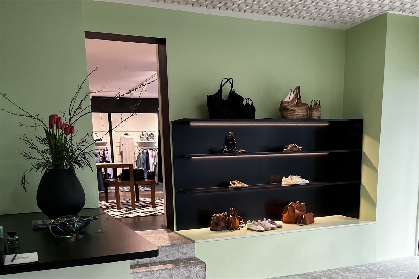 Showroom von Mode Lenk im Obergeschoss